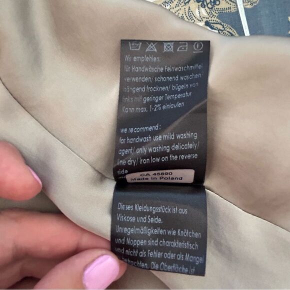 BEATE HEYMANN STREETCOUTURE Silk Viscose Blend Multicolour Midi Skirt - Picture 9 of 13